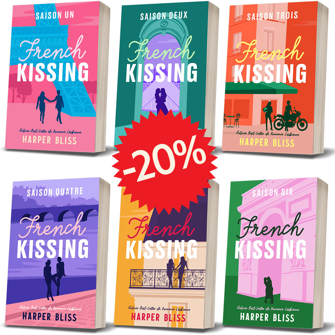 Les six livres papier de la série French Kissing en français par Harper Bliss