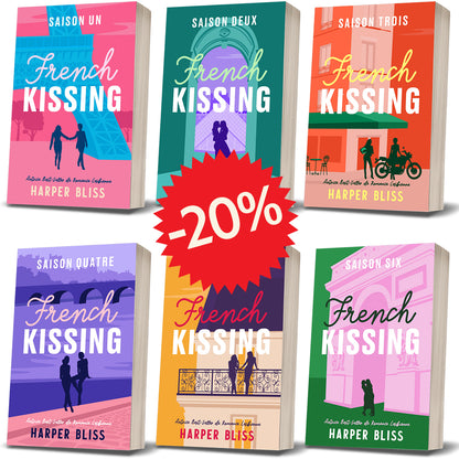 Les six livres papier de la série French Kissing en français par Harper Bliss