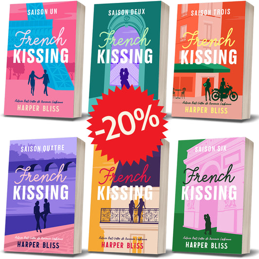 Les six livres papier de la série French Kissing en français par Harper Bliss